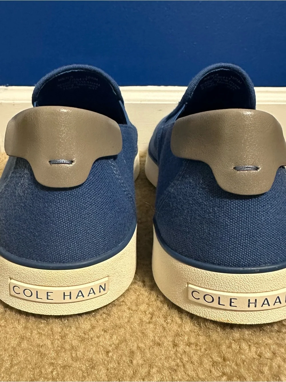 Cole Haan Nantucket 2.0 Slip On Shoes Blue C36417 10.5 Mens